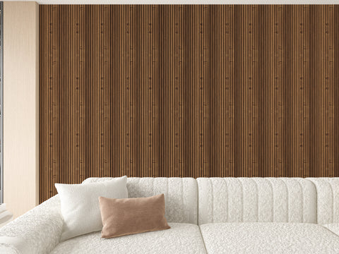 Panou Riflaj WPC Premium DurON – Stejar Walnut Slatted | 2900 x 160 mm | Pure Core
