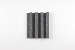 Panou Riflaj WPC Premium DurON – Pietra Nero Marble | 2900 x 160 mm | Pure Core