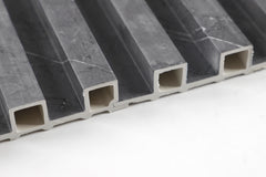 Panou Riflaj WPC Premium DurON – Pietra Nero Marble | 2900 x 160 mm | Pure Core