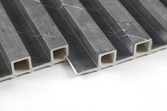 Panou Riflaj WPC Premium DurON – Pietra Nero Marble | 2900 x 160 mm | Pure Core