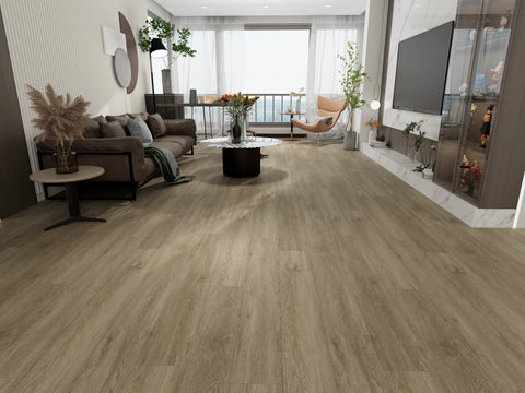 Parchet SPC Premium DurON – Stejar Classic Muted | 5.0mm + 1.0 mm IXPE | Pure Core