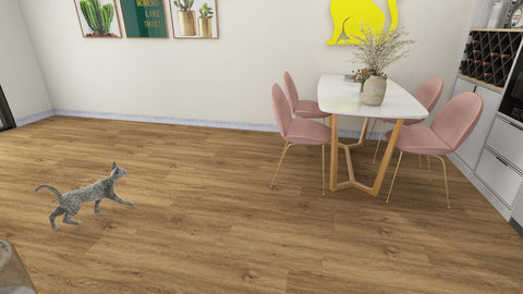 Parchet SPC Premium DurON – Stejar Autumn Amber | 5.0mm + 1.0 mm IXPE | Pure Core